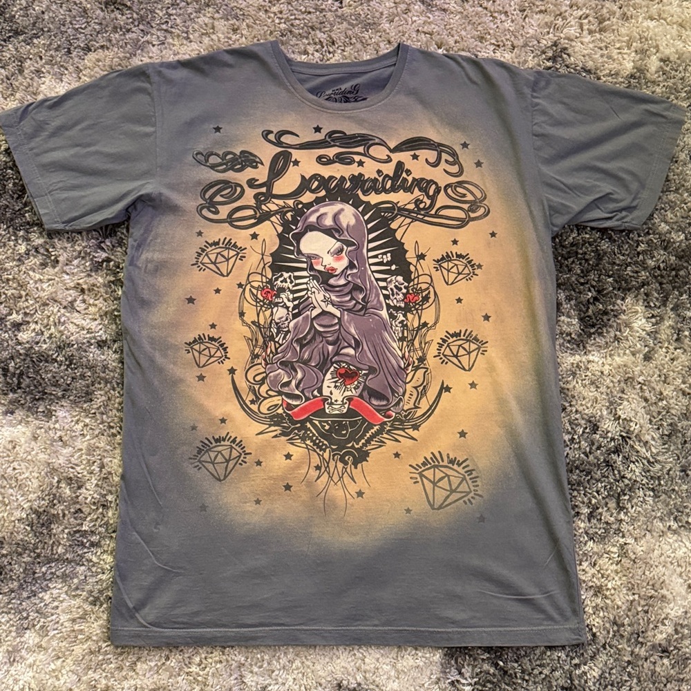 Lowriding 23 Gray Graphic T-Shirt
